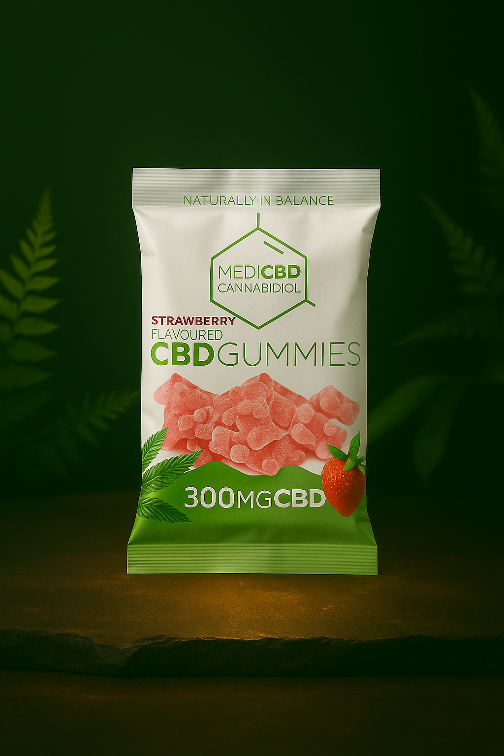 MediCBD Gummy Bear 300mg Strawberry